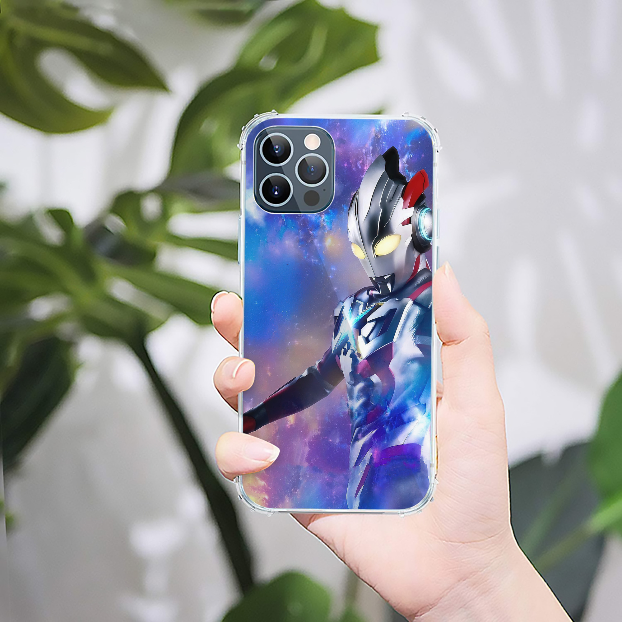 （画像用） ウルトラマン Ultraman 【iPhone 12シリーズ対応】透明スマホケース（クリアソフトケース）